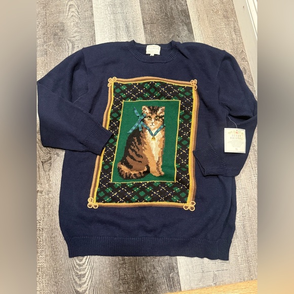 Susan Bristol Sweaters - NEW Susan Bristol Cat Sweater